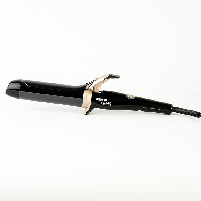 TAIFF Curves Professional Black Titanium Curling Iron – High-Performance Hair by TaiffProfessionalHairTools