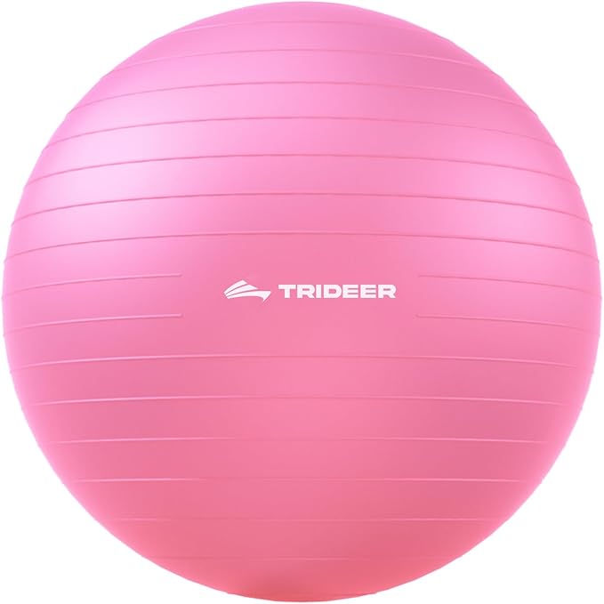 Trideer Exercise Ball for Yoga, Pilates & Fitness – Stability Ball Equipment by Trideer