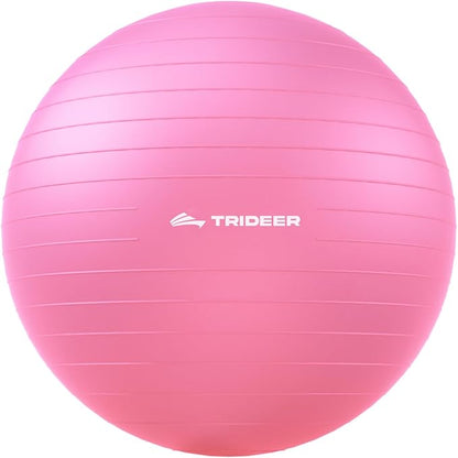 Trideer Exercise Ball for Yoga, Pilates & Fitness – Stability Ball Equipment by Trideer