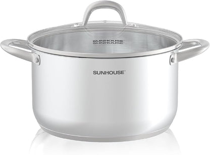 SUNHOUSE 8 Quart Stock Pot by SUNHOUSE