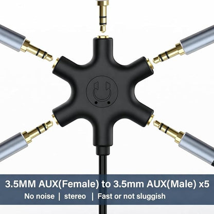 Mizi 5-Way 3.5mm Headphone Splitter - Image 2