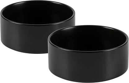 Ceramic 5.1inch Set of 2 Dog and Cat Bowls, Food and Water Feeder by Havniva