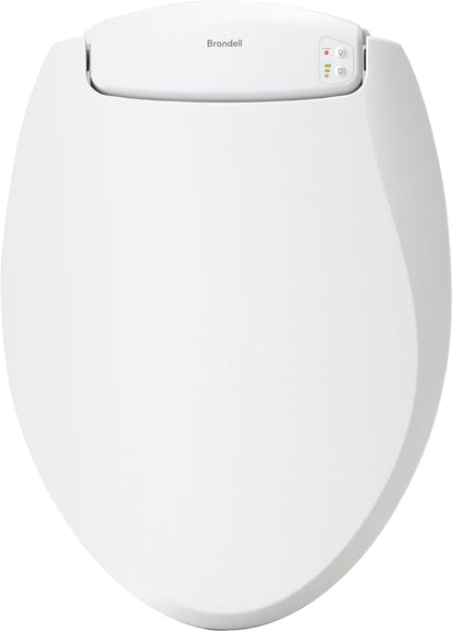 Brondell L60-EW LumaWarm Heated Nightlight Elongated Toilet Seat by Brondell