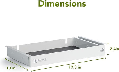 PERFECT POSTURE Max Under Desk Storage Drawer – Large Desk Drawer - Image 3