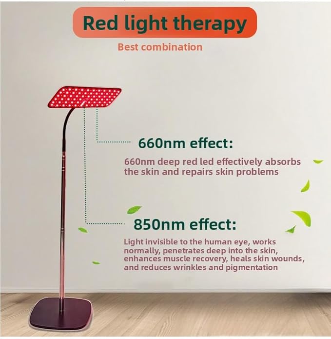 Body and Facial red Light Therapy, 660nm 850nm Infrared red Light Treatment - Image 3