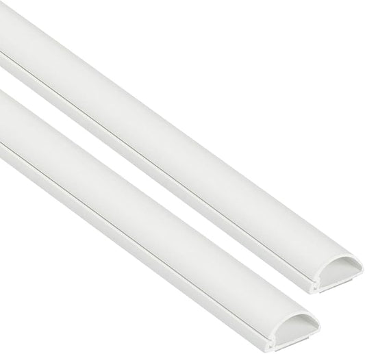 D-Line Half Round Cord Hider, Patented Cable Cover, Hide TV Wall Mount Wires by D-LineUSAinc