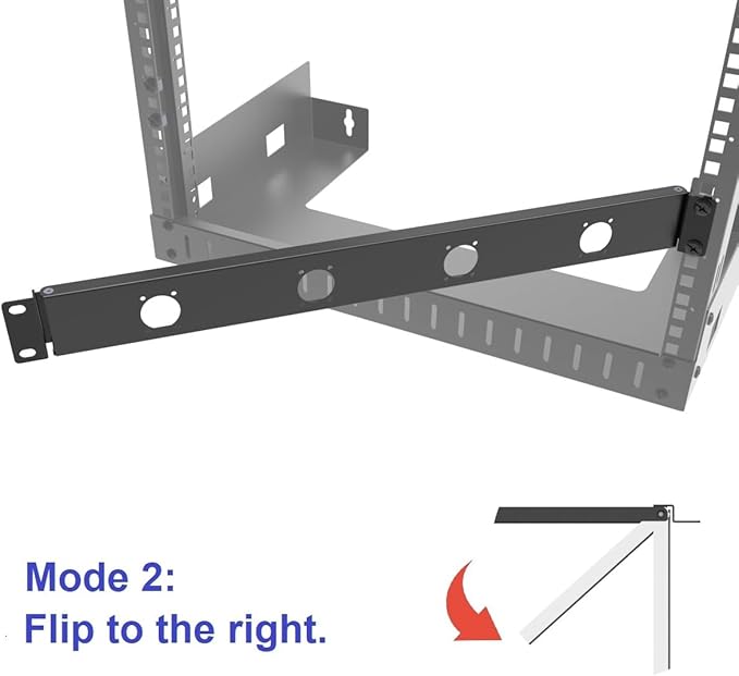 QiaoYoubang 1U Hinged 4D Rack Panel 4 D-Series XLR HDMI Audio Rack Mount Panel - Image 4
