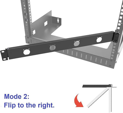 QiaoYoubang 1U Hinged 4D Rack Panel 4 D-Series XLR HDMI Audio Rack Mount Panel - Image 4