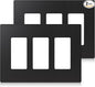 ELEGRP 3-Gang Screwless Decorative Wall Plates, Mid-Size Unbreakable by ELEGRP%7CELEGROUP