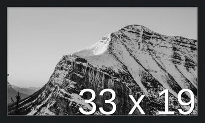 Frame It Easy 33 x 19 Black Wood Frame by FrameItEasy