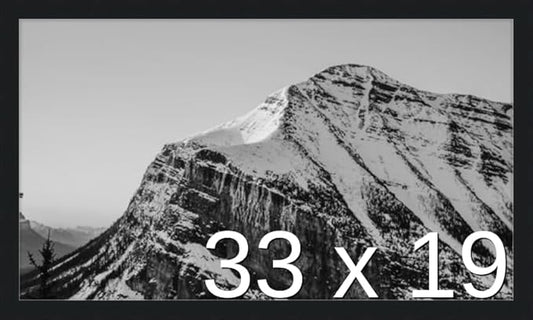 Frame It Easy 33 x 19 Black Wood Frame by FrameItEasy