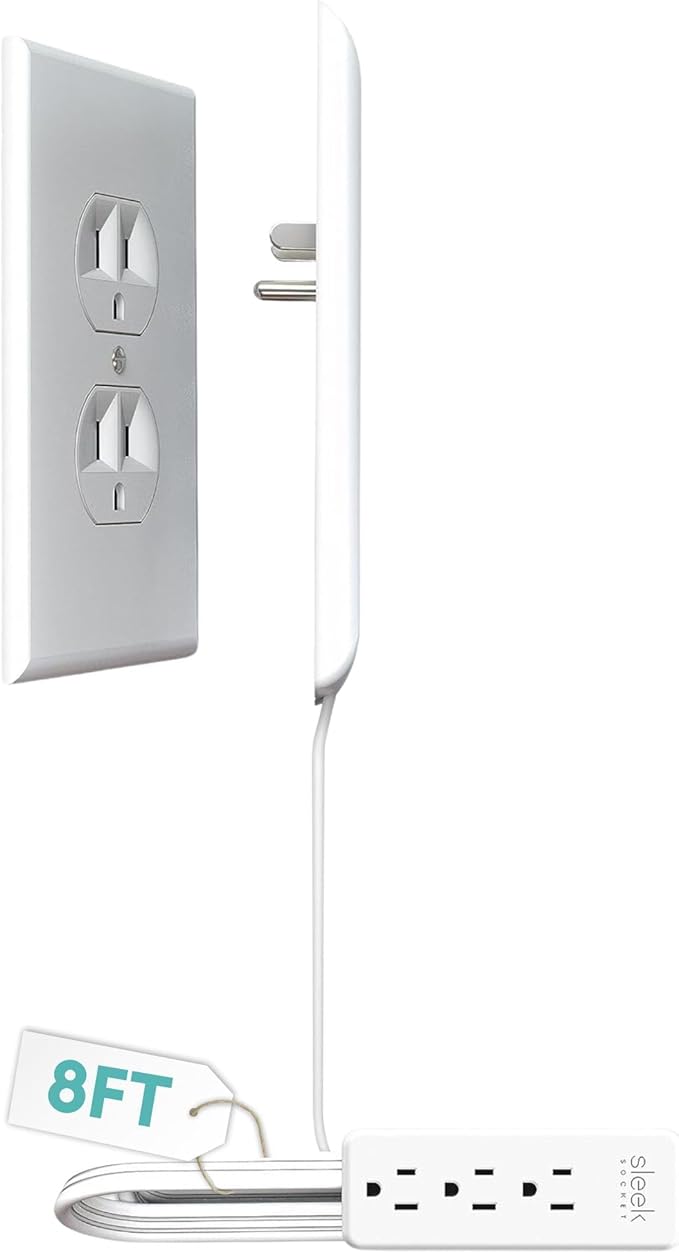 Sleek Socket Original & Patented Ultra-Thin Outlet Concealer by sleeksocket