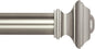 Ivilon Drapery Treatment Window Curtain Rod - Square Design 1 1/8 Rod. 48 to 86 Inch. Satin Nickel