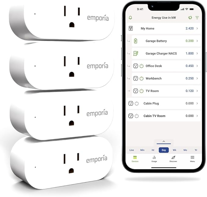 Emporia Energy Monitor with 16 Sensors + 4 Smart Plugs Super Bundle - Image 9
