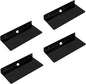 IEEK 4 PCS Small Acrylic Floating Wall Shelves, 9 Inch Adhesive Display Shelf by IEEK