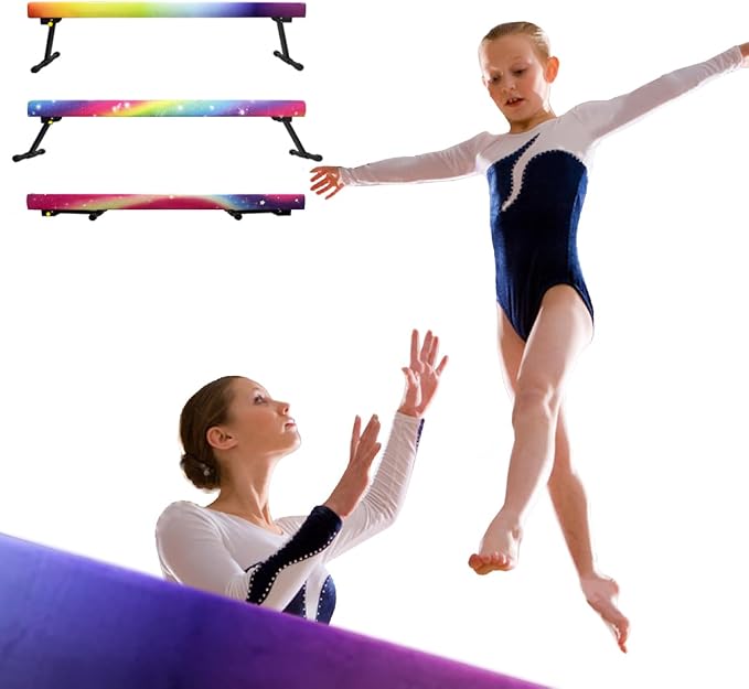Wesky Adjustable Balance Beam, High and Low Floor Beam Gymnastics Equipment - Image 5