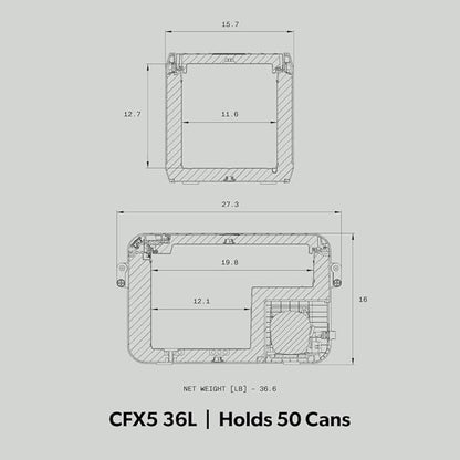 Dometic CFX Electric Cooler | Portable Freezer | CFX5 & CFX3 Series | AC/DC or - Image 5