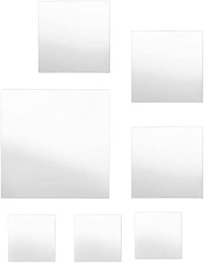 Elements Square Wall Mirrors, Set of 7