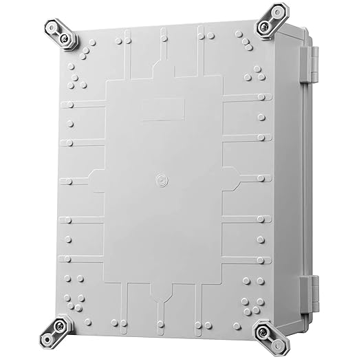 Co. 7.9" x 11.8" x 6.3" ABS Waterproof IP67 Hinged Electronics Box - Image 2