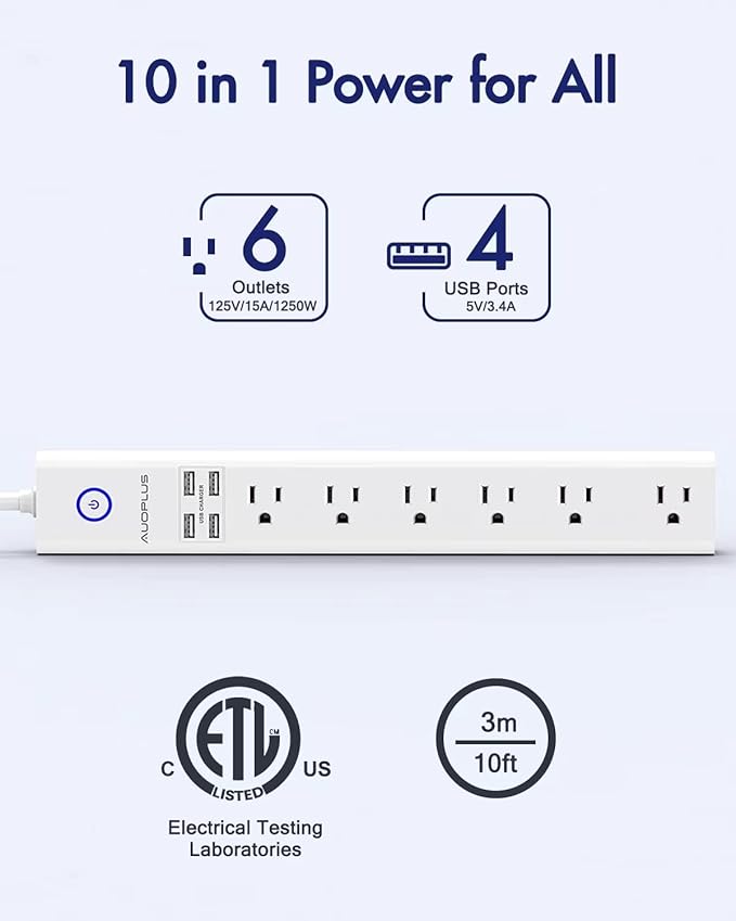 Power Strip 10Ft - Image 2