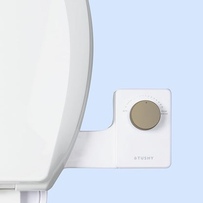 TUSHY Fresh Cool Water Bidet: Ultra Slim Toilet Seat Attachment Easy DIY by TUSHY