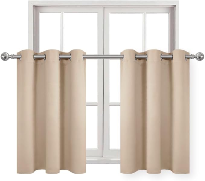 DWCN Blackout Curtains 36 Inches Long, Cabinet Curtains - Image 7