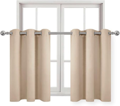 DWCN Blackout Curtains 36 Inches Long, Cabinet Curtains - Image 7