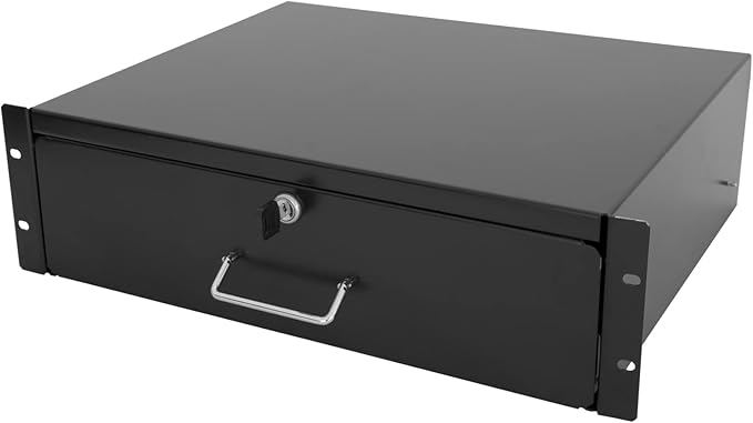 RAISING ELECTRONICS Drawer Server Cabinet Case 19 Inch Locking Rack Mount DJ by RAISINGELECTRONICS