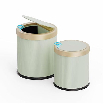 URALFA 2Pack Automatic Bathroom Trash Can, Touchless Motion Sensor Garbage Can by URALFA