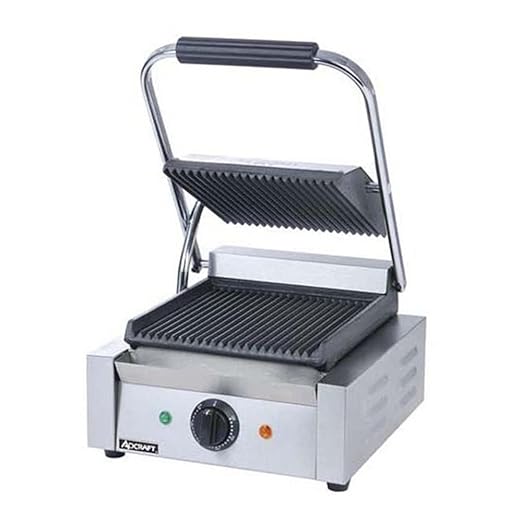 Adcraft SG-811 Grooved Electric Sandwich Grill, Panini Press by Adcraft