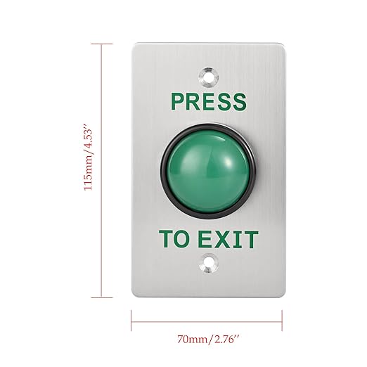Push to Exit Button for Door Access Control Big Press Button IP68 Waterproof - Image 4
