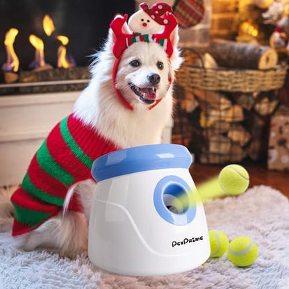 pet prime automatic dog ball thrower launcher for, front angle view
