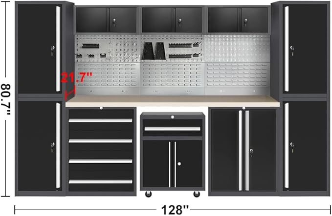 JZD Garage Workbench Storage Systems Set - Image 2