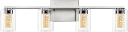 SADENICEL 4-Light Bathroom Light Fixtures, Brushed Nickel, Dimmable LED - Image 8