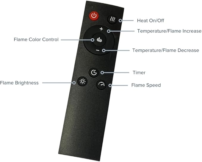 Modern Ember Uptown 23" Smart Electric Fireplace Insert + Trim Kit, Alexa/WiFi - Image 9
