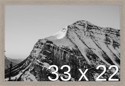 Frame It Easy 33 x 22 Rustic Gray Wood Frame by FrameItEasy