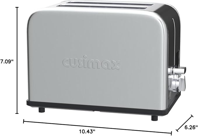 CUSIMAX Stainless Steel 2 Slice Toaster - Image 7
