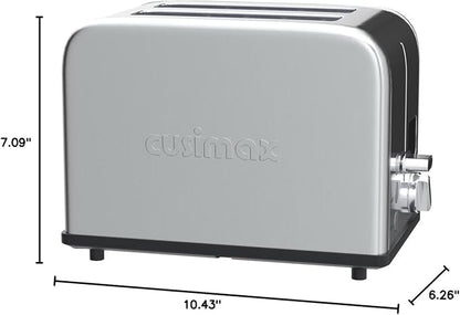 CUSIMAX Stainless Steel 2 Slice Toaster - Image 7