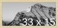 Frame It Easy 33 x 15 Wheat Wood Frame by FrameItEasy