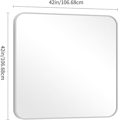 42" x 42"Bathroom Mirror, Decorative Rectangular Vanity Mirror - Image 4