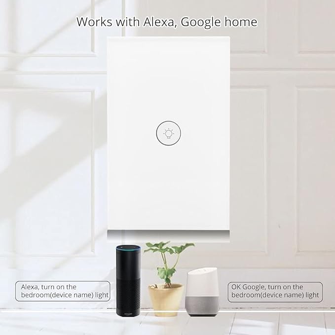 WiFi Smart Wall Light Switch Glass Touch Panel Wireless Remote Control by - Image 3