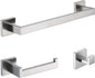 tastos 3-piece bathroom hardware set brushed nickel wall, main product view