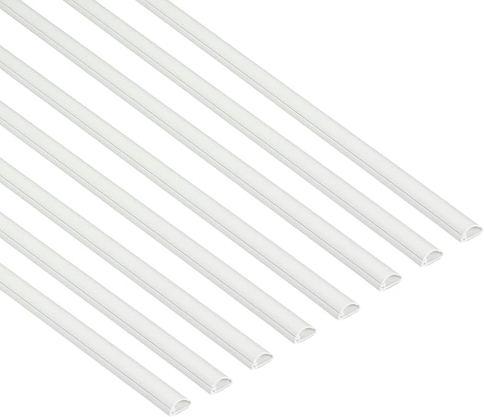 D-Line Half Round Cord Hider, Patented Cable Cover, Hide TV Wall Mount Wires by D-LineUSAinc