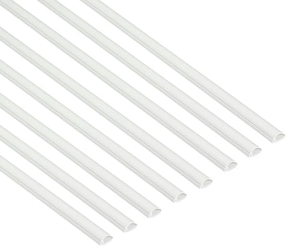 D-Line Half Round Cord Hider, Patented Cable Cover, Hide TV Wall Mount Wires by D-LineUSAinc