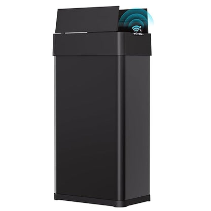 Arlopu 18.5 Gal Automatic Trash Can, 70 Stainless Steel Motion Sensor Garbage by Arlopu