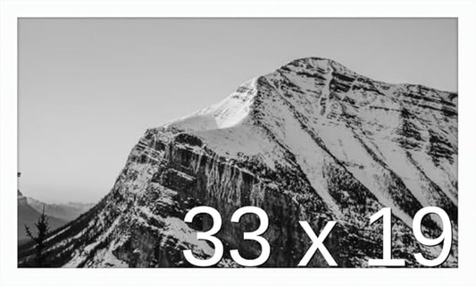Frame It Easy 33 x 19 White Wood Frame by FrameItEasy