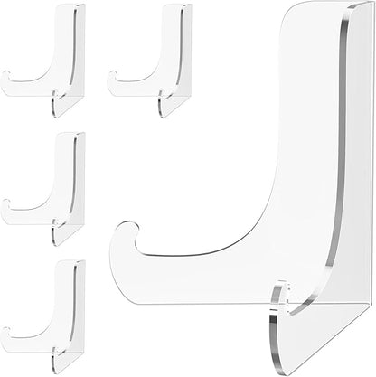 Dooiclear 5 Pack Acrylic Display Stand, Plate Stand by Dooiclear