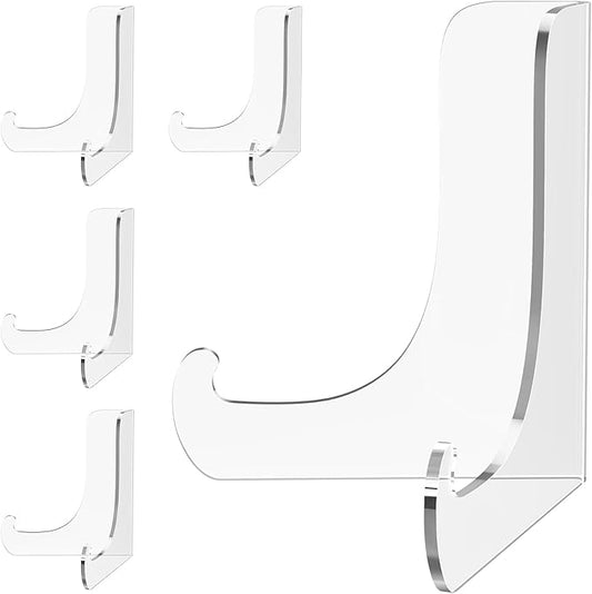 Dooiclear 5 Pack Acrylic Display Stand, Plate Stand by Dooiclear
