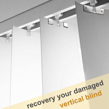 Vertical Blind Repair Vane Savers, Electroplated Vertical Blinds Repair Kit, Vertical Blind Repair Clips for Vertical Blinds Replacement Slats (20 PCS)