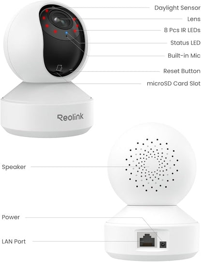 REOLINK Smart 4K UHD Pan & Tilt Dual-Band Wi-Fi 6 Indoor Security Camera - Image 9